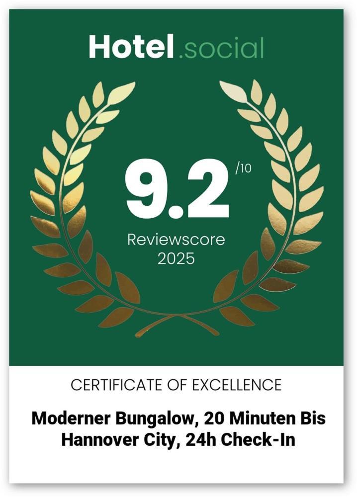 Moderner Bungalow, 20 Minuten Bis Hannover City, 24H Check-In Garbsen Eksteriør bilde